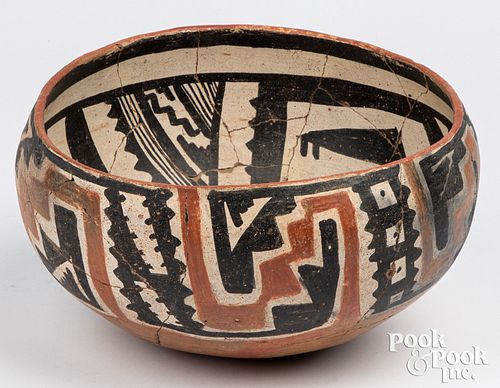 Tanto Salado Indian polychrome pottery bowl