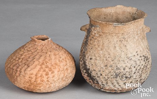 Anasazi Indian culture corrugated pottery
