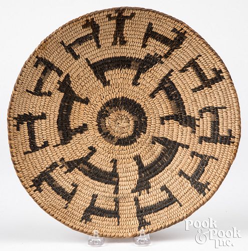 Papago Indian winnowing basket, early 20th c.