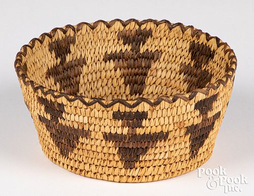 Papago Indian coiled basket