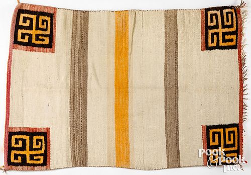 Navajo Indian woven rug textile
