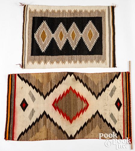 Two Navajo Indian regional rugs, early 20th c.