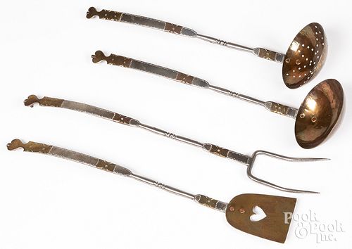 Tom Loose whitesmithed iron and brass utensils