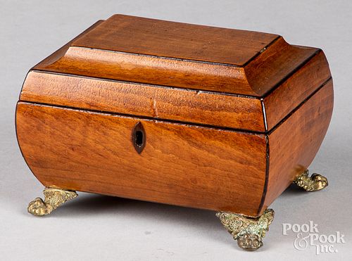 Small fruitwood dresser box, 19th c.