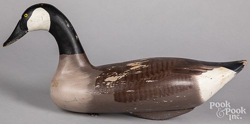Chesapeake Bay carved Canada goose decoy