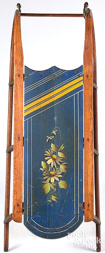 Painted child's sled, 19th c.
