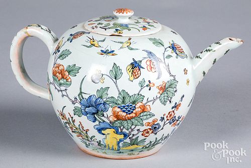 French faience teapot, 19th c.
