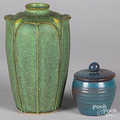 Jemerick Arts & Crafts art pottery vase