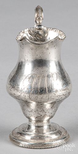 Philadelphia or Wilmington silver creamer, 18th c.