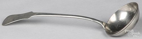 Philadelphia pewter ladle, 19th c.