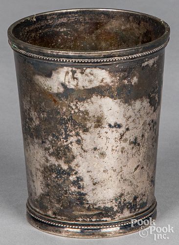 Kentucky coin silver mint julep cup, mid 19th c.