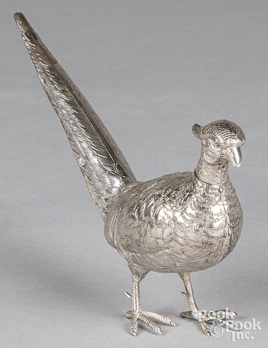  Dutch silver pheasant shaker, early 20th c.