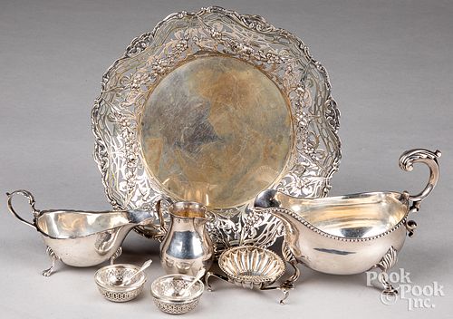 Continental silver reticulated plate