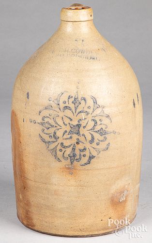 Pennsylvania three gallon stoneware jug, 19th c.