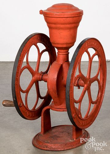 Elgin cast iron coffee mill, 19th c.