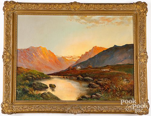 Donald Campbell canvas mountainous landscape
