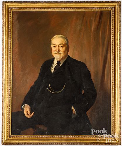 Leopold Gould Seyffert oil on canvas portrait