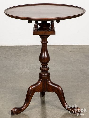 Queen Anne style mahogany candlestand