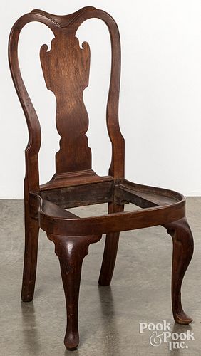 Philadelphia Queen Anne walnut compass seat chair