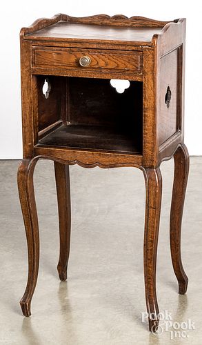 French provincial oak side table, 20th c.