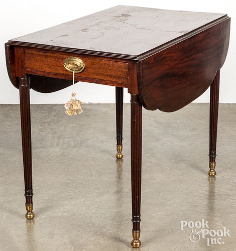 Sheraton mahogany Pembroke table, ca. 1805