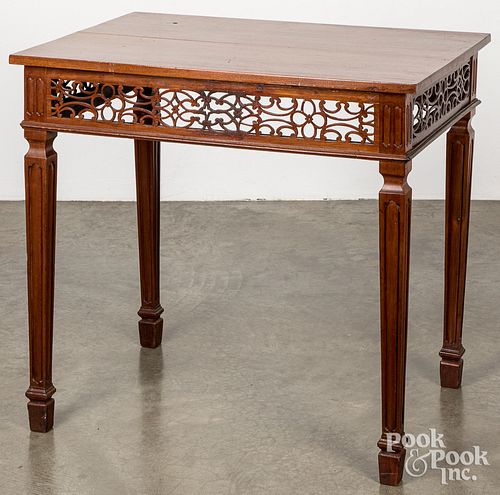 Georgian style mahogany pier table, late 19th c.