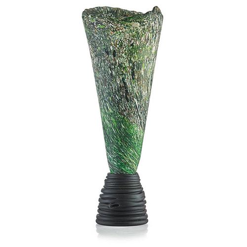 COLIN HEANEY Tall glass sculpture