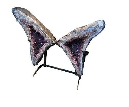 AMETHYST WINGS ON STAND