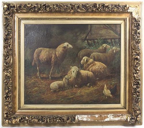 Artist Unknown, (19th century), Sheep Fold, 1863