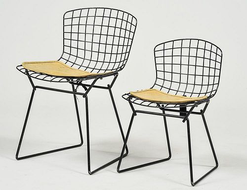 PAIR OF KNOLL WIRE CHILD'S SIDE CHAIRS