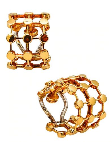Tiffany & Co. Paloma Picasso Geometric Hoop Earrings in 18K Gold