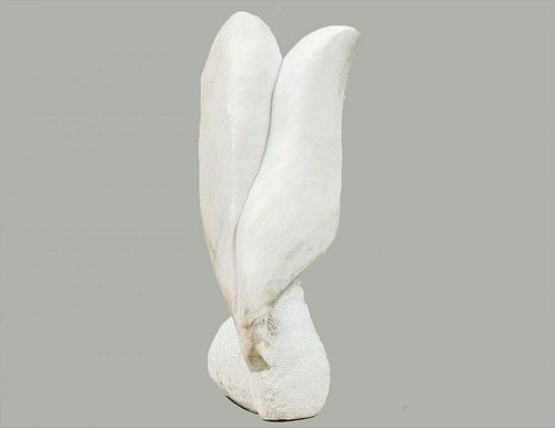 CARVED MARBLE ABSTRACT SCULPTURE