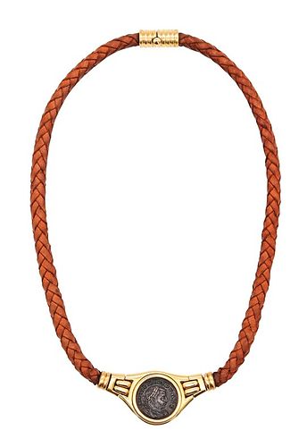 Bvlgari Roma Vintage Moneta necklace in 18 kt gold