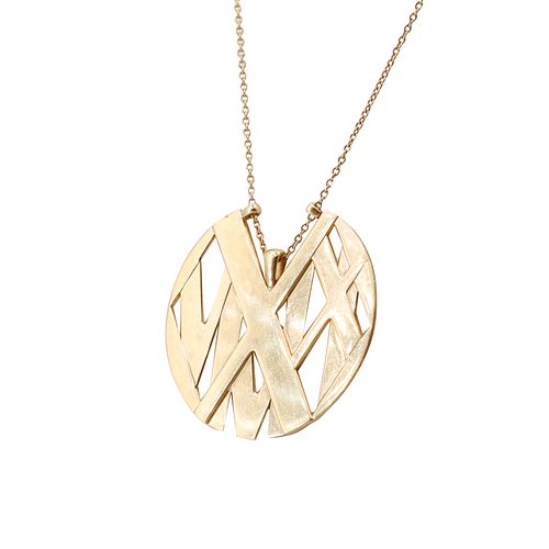 Tiffany & Co Atlas pendant Necklace in 18k Gold