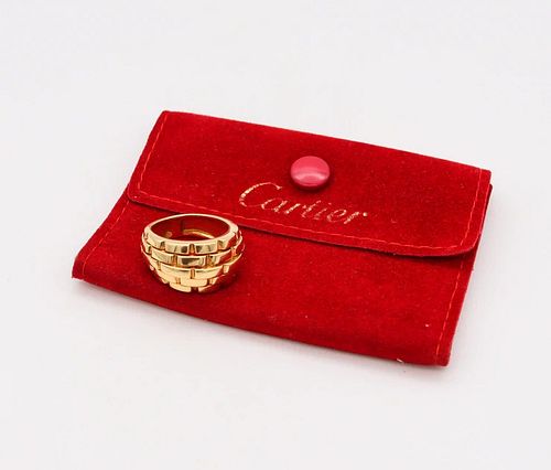 Cartier Paris Maillon Panthere Ring In Solid 18Kt Yellow Gold