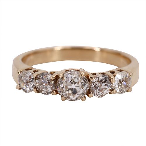 1.30 cts Diamonds &  18k Gold Engagement Ring