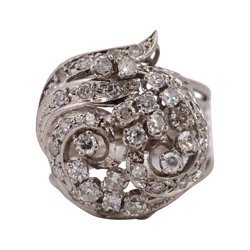 Art Deco Platinum & Diamonds Ring