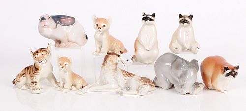 Russian, Danish Porcelain Figurines