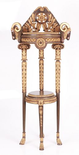 A French Regency Style Gilt Wood Stand
