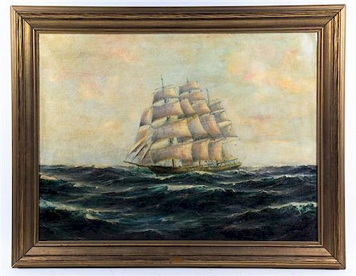 J.M. Bickens, (20th century), Clipper Ship,