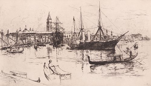 Frank Duveneck (1848 - 1919) Laguna Veneta