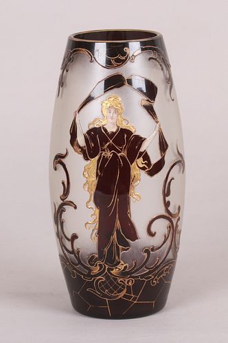 A Cameo Glass Vase by Harrach