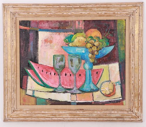 Mexican Modernist Still Life, Manner of Tamayo