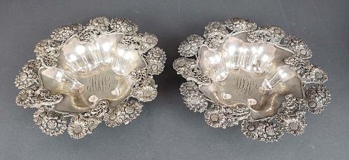 Pair of American Sterling Silver Dishes