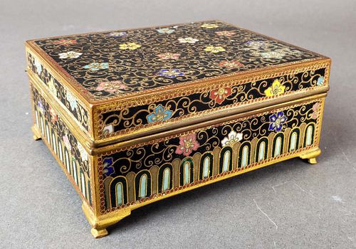 Chinese Enamel Jewelry Box