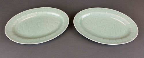 Pair of Chinese Porcelain Plates