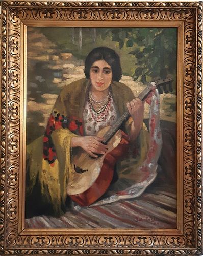 YOUNG GIRL WITH A GUITAR