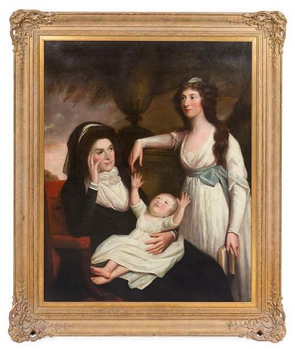 Artist Unknown, (19th Century), Portrait of a Mother, Daughter and Grandchild