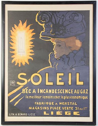 Armand Rassenfosse, (French, 1862-1934), Soleil: Bec a incandescence au gaz, 1897