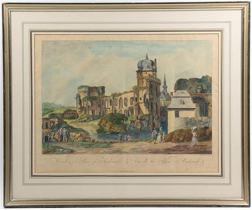 After Laurens Janscha, (French, 19th century), Vue de la Ruine a Andernach